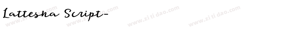 Lattesha Script字体转换